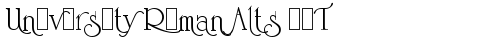 University Roman Alts LET Plain free truetype font