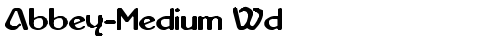Abbey-Medium Wd Regular truetype font