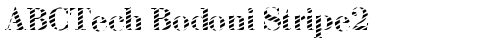 ABCTech Bodoni Stripe2 Regular truetype font
