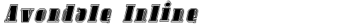 Avondale Inline Italic truetype font