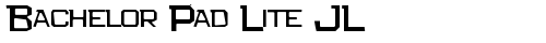 Bachelor Pad Lite JL Regular truetype font
