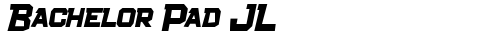 Bachelor Pad JL Bold Italic truetype font