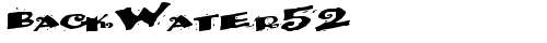 BackWater52 Regular truetype font