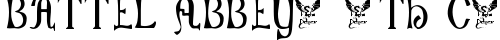Battel Abbey, 8th c. Regular free truetype font