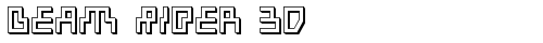 Beam Rider 3D 3D truetype шрифт