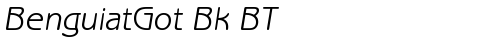 BenguiatGot Bk BT Italic free truetype font