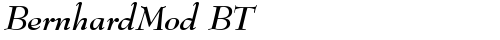 BernhardMod BT Bold Italic truetype font