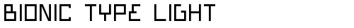 Bionic Type Light Light truetype font
