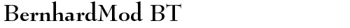BernhardMod BT Bold truetype шрифт бесплатно