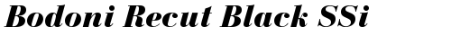 Bodoni Recut Black SSi Bold Italic truetype font
