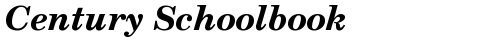 Century Schoolbook Bold Italic truetype font