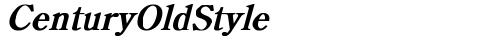 CenturyOldStyle Bold Italic truetype font