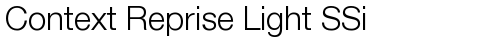 Context Reprise Light SSi Light truetype font