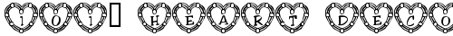 101! Heart Deco Regular truetype font