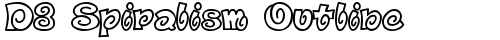 D3 Spiralism Outline Regular truetype font