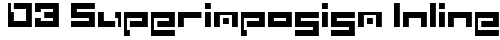 D3 Superimposism Inline Regular truetype font