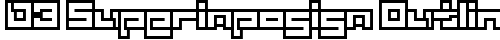 D3 Superimposism Outline Regular truetype font