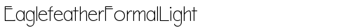 EaglefeatherFormalLight Regular truetype шрифт