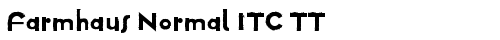 Farmhaus Normal ITC TT Regular truetype font