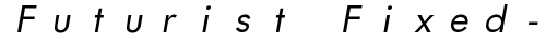 Futurist Fixed-width Italic truetype шрифт