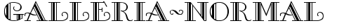 Galleria-Normal Regular truetype font