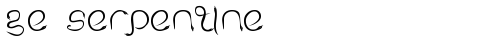 GE Serpentine Regular Truetype-Schriftart kostenlos