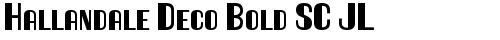 Hallandale Deco Bold SC JL Regular truetype font