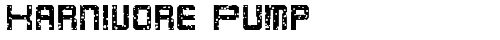 Karnivore Pump Regular truetype font
