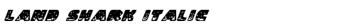 Land Shark Italic Italic truetype font