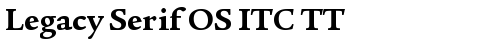 Legacy Serif OS ITC TT Bold truetype font