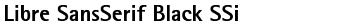 Libre SansSerif Black SSi Bold truetype font