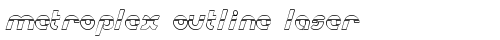 Metroplex Outline Laser Outline Laser free truetype font