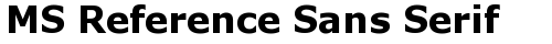 MS Reference Sans Serif Bold truetype font