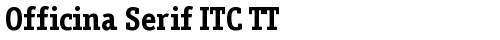Officina Serif ITC TT Bold truetype font