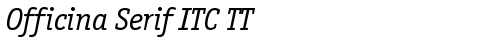 Officina Serif ITC TT BookIta truetype font