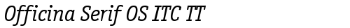 Officina Serif OS ITC TT BookIt truetype font