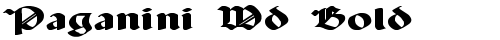 Paganini Wd Bold Bold truetype font