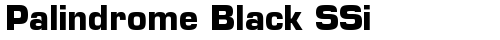 Palindrome Black SSi Bold truetype font