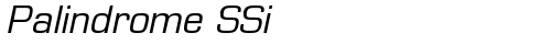Palindrome SSi Italic truetype font