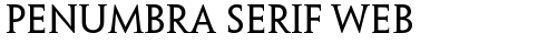 Penumbra Serif Web Regular truetype font