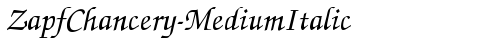 ZapfChancery-MediumItalic Regular truetype font