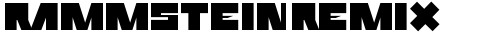Rammstein Remix Regular truetype font