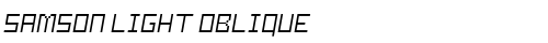 Samson Light Oblique Regular truetype font