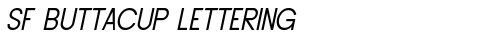 SF Buttacup Lettering Oblique truetype font