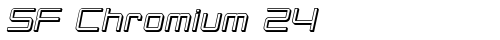 SF Chromium 24 Oblique truetype font