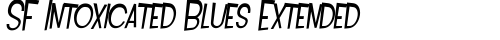 SF Intoxicated Blues Extended Oblique truetype font