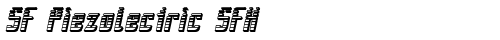 SF Piezolectric SFX Oblique truetype font