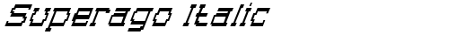 Superago Italic Italic free truetype font
