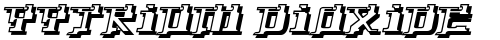 Yytrium Dioxide Regular truetype font