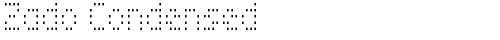 Zado Condensed Condensed truetype шрифт